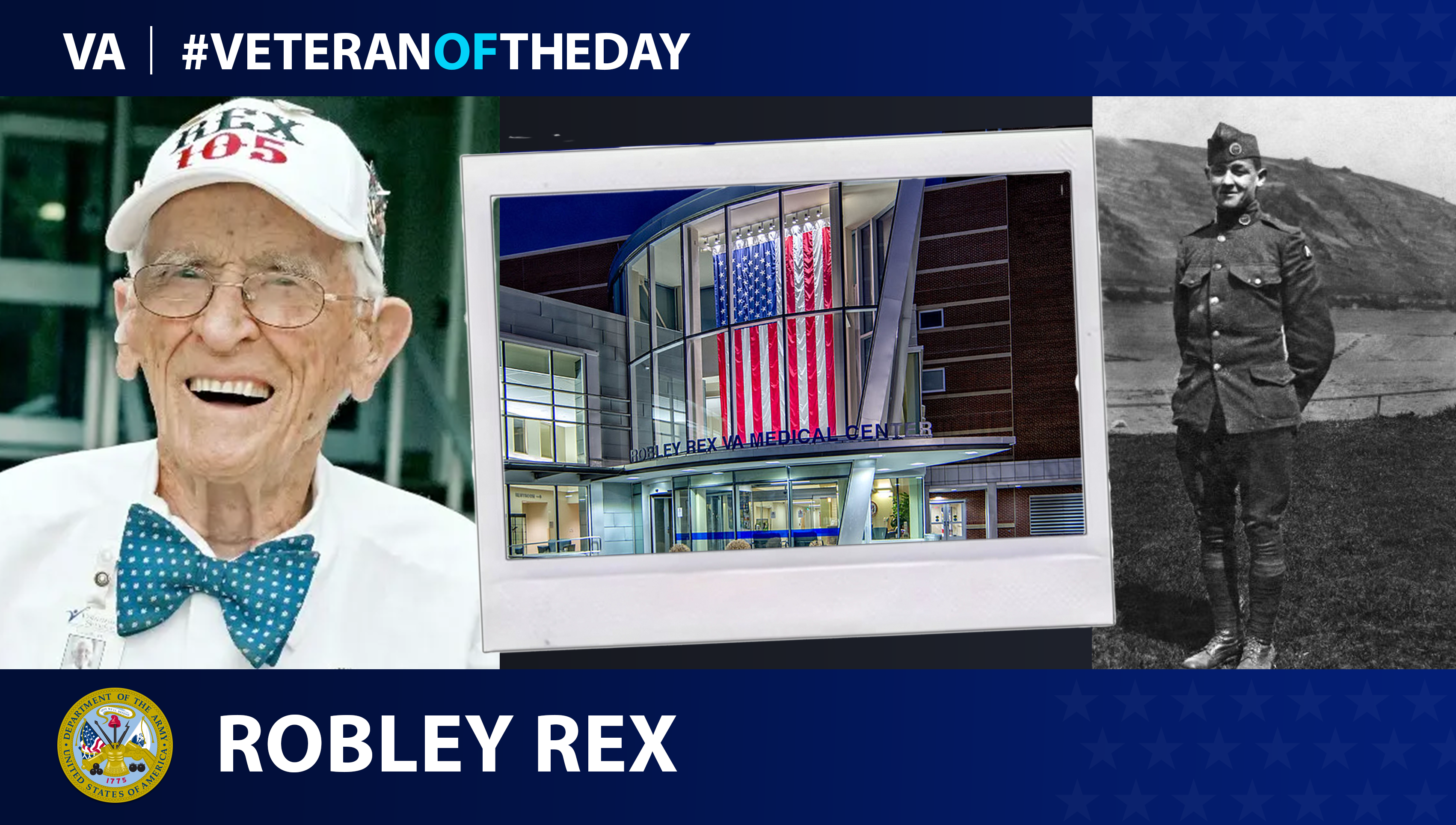 Army Veteran Robley Rex is today’s Veteran of the Day.