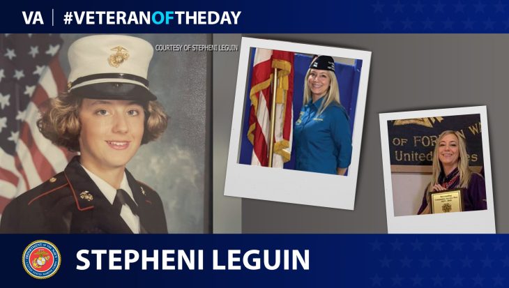 Marine Corps Veteran Stepheni LeGuin is today’s Veteran of the Day.