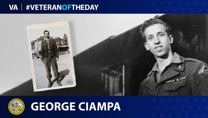 Army Veteran George Ciampa is today’s Veteran of the Day.