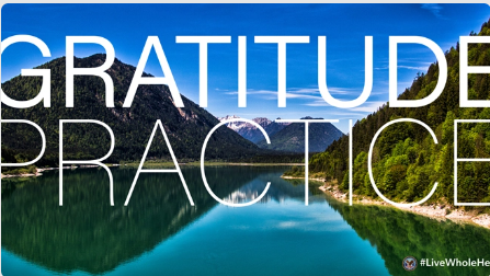 A gratitude practice relaxation video.
