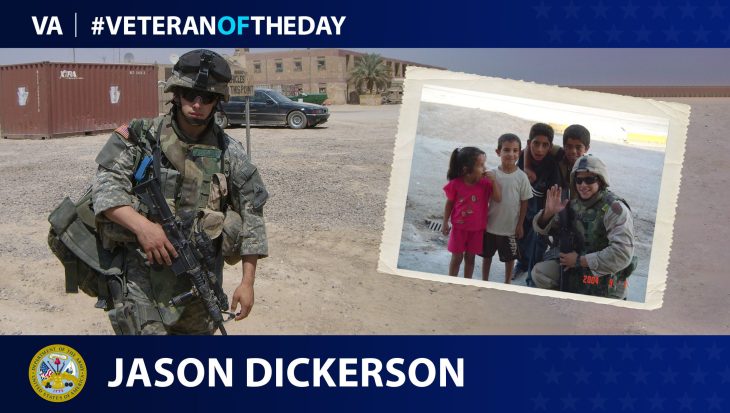 Army Veteran Jason Dickerson is today’s Veteran of the Day.
