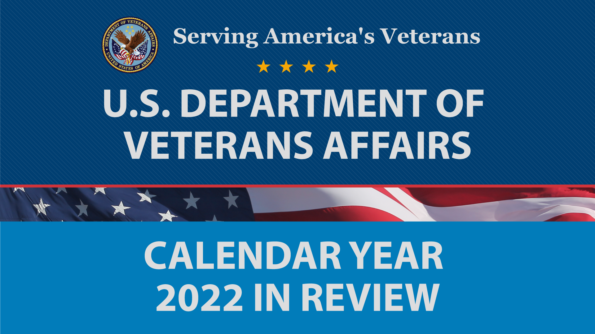 The Year 2022 may be winding down, but VA’s commitment to Veterans will