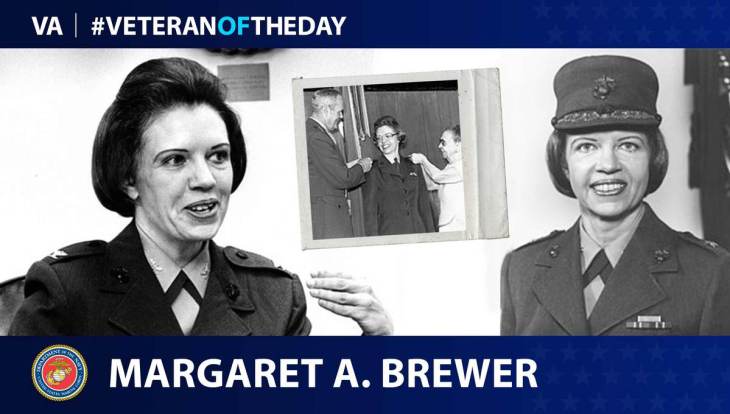 Marine Corps Veteran Margaret A. Brewer is today’s Veteran of the Day.