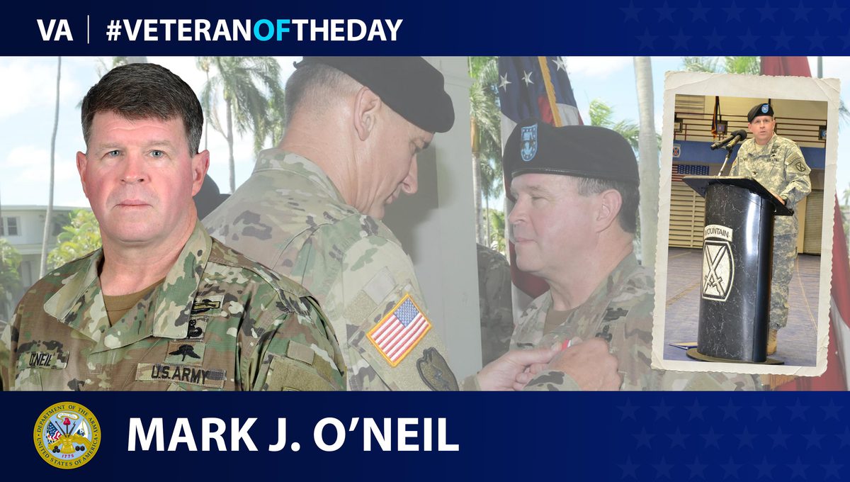 Army Veteran Mark O’Neil is today’s Veteran of the Day.