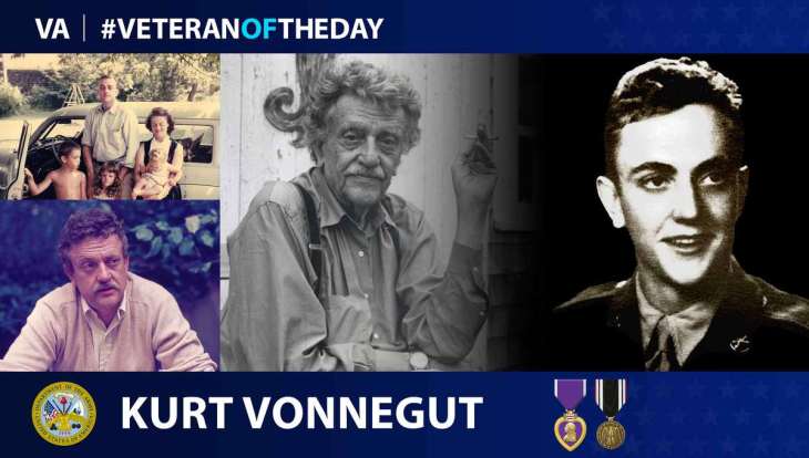 Army Veteran Kurt Vonnegut is today’s Veteran of the Day.