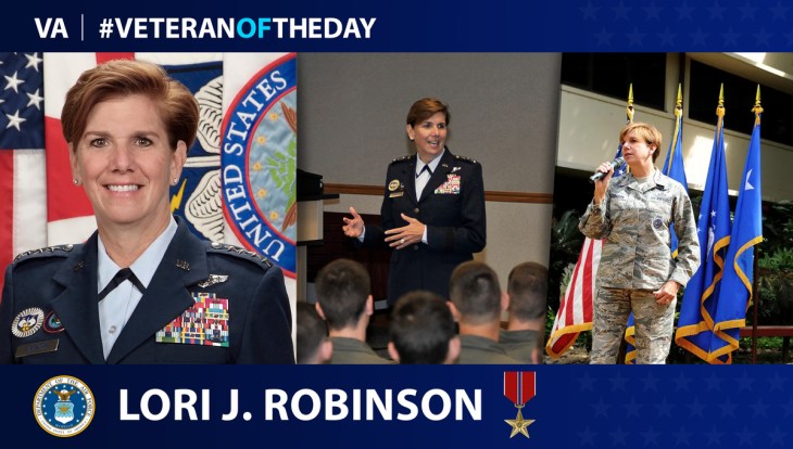 Air Force Veteran Lori J. Robinson is today’s Veteran of the Day.