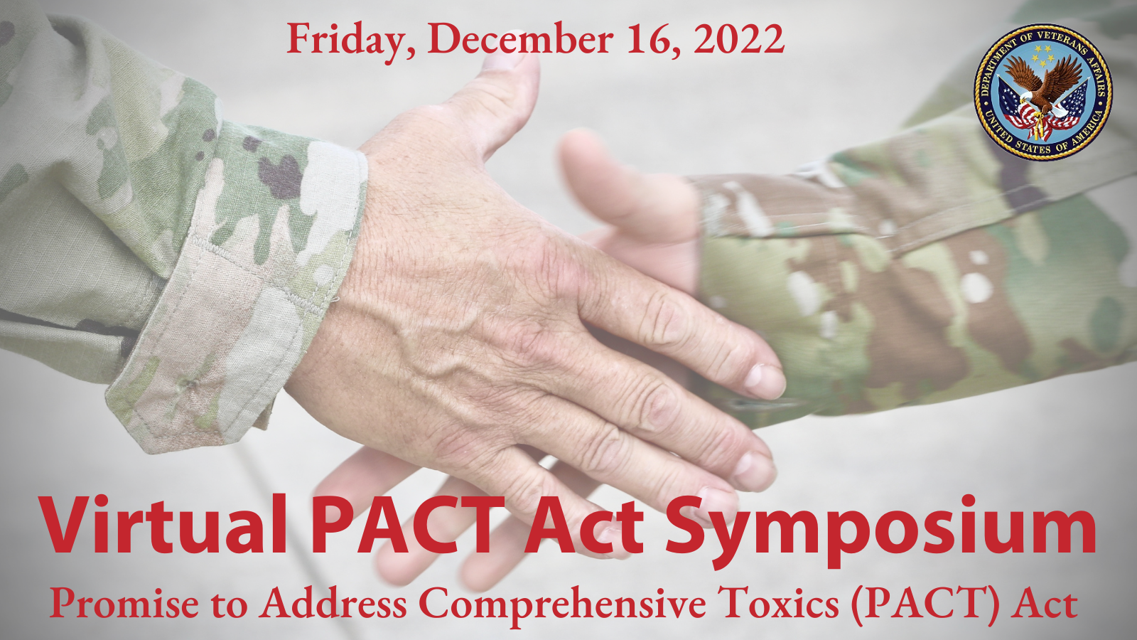 PACT Act benefits explained in online briefings VA News