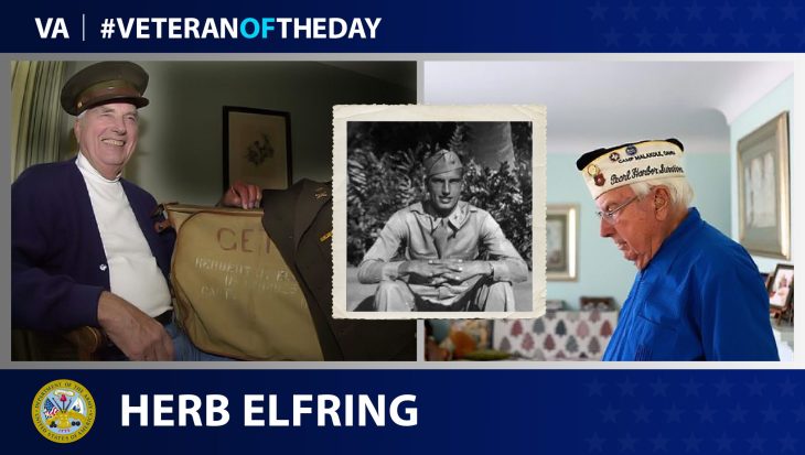 Army Veteran Herb Elfring is today’s Veteran of the Day.