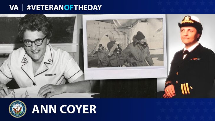 Navy Veteran Ann Coyer is today’s Veteran of the Day.