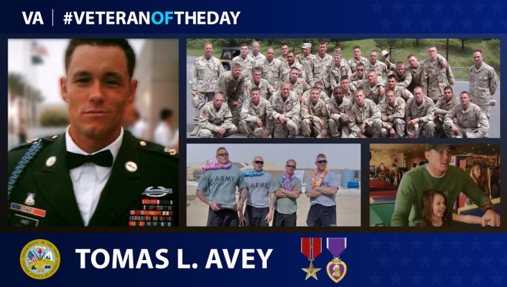 U.S. Army Veteran Tomas Avey is today’s Veteran of the Day.