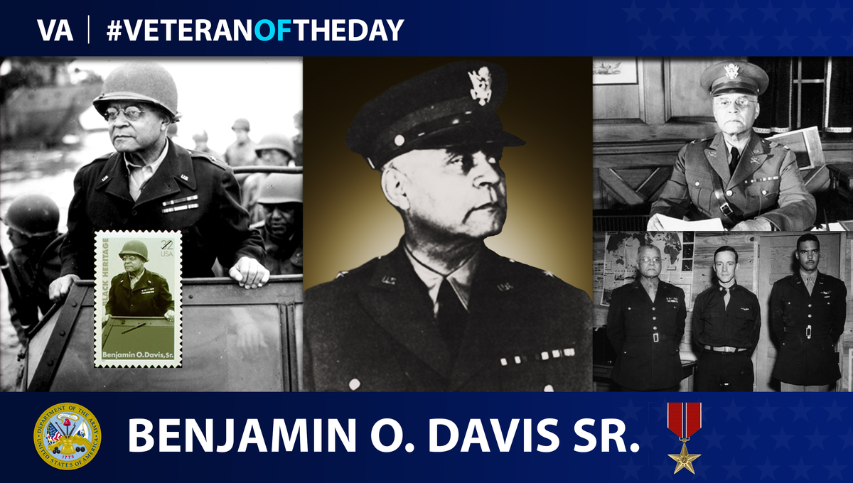 Army Veteran Benjamin O. Davis Sr. is today’s Veteran of the Day.
