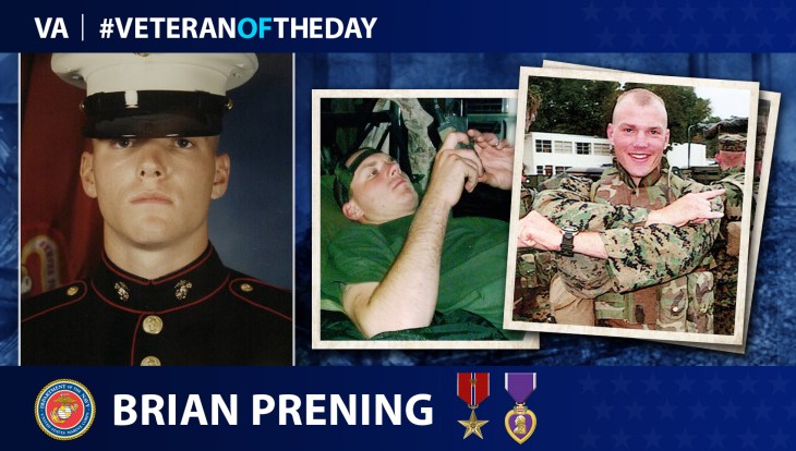 Marine Corps Veteran Brian Prening is today’s Veteran of the Day.