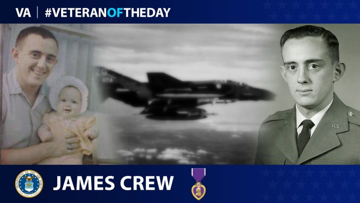 Air Force Veteran James Crew is today’s Veteran of the Day.