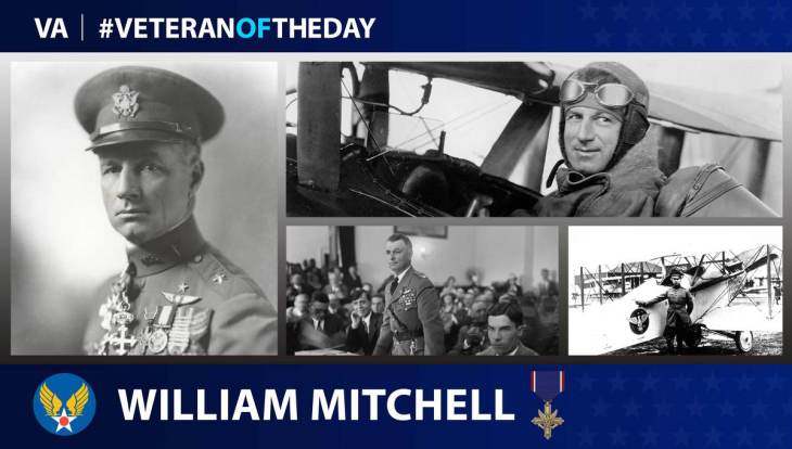 Army Veteran William “Billy” Mitchell is today’s Veteran of the Day.