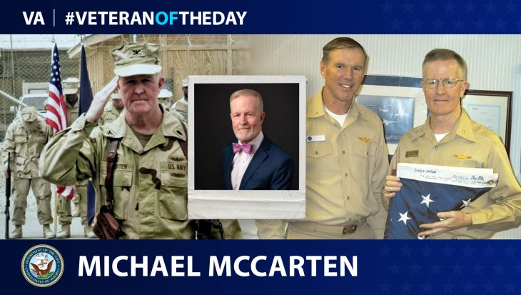 Navy Veteran Michael D. McCarten is today’s Veteran of the Day.