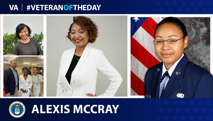 Air Force Veteran Alexis McCray is today’s Veteran of the Day.