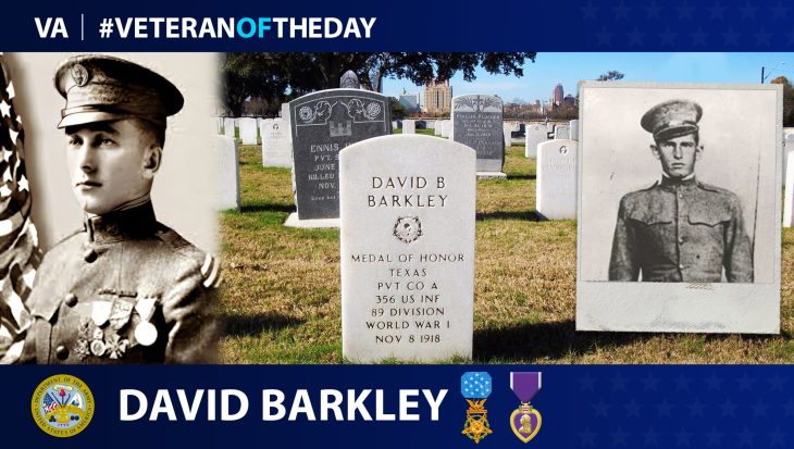 Army Veteran David Barkley is today’s Veteran of the Day.