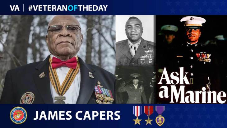 Marine Veteran James Capers is today’s Veteran of the Day.