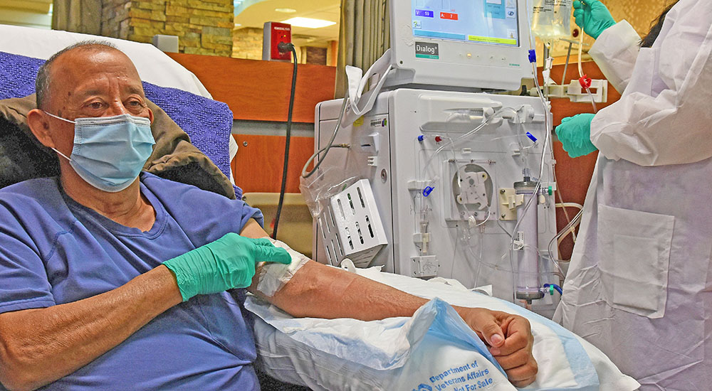 Man in Dallas dialysis clinic
