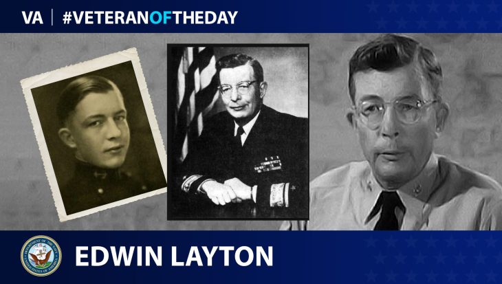 Navy Veteran Edwin Layton is today’s Veteran of the Day.