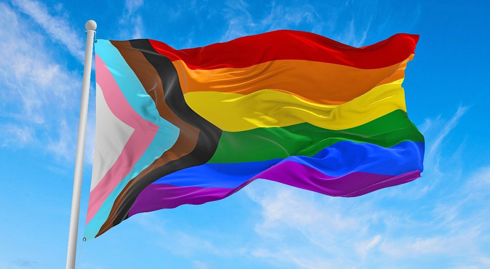 LGBTQ+ flag; transgender