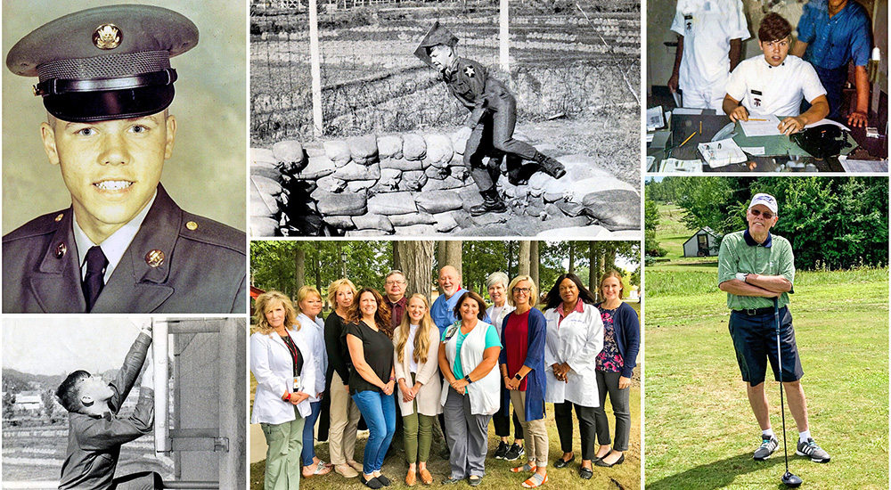 Photo montage of a Veteran’s life; home based primary care
