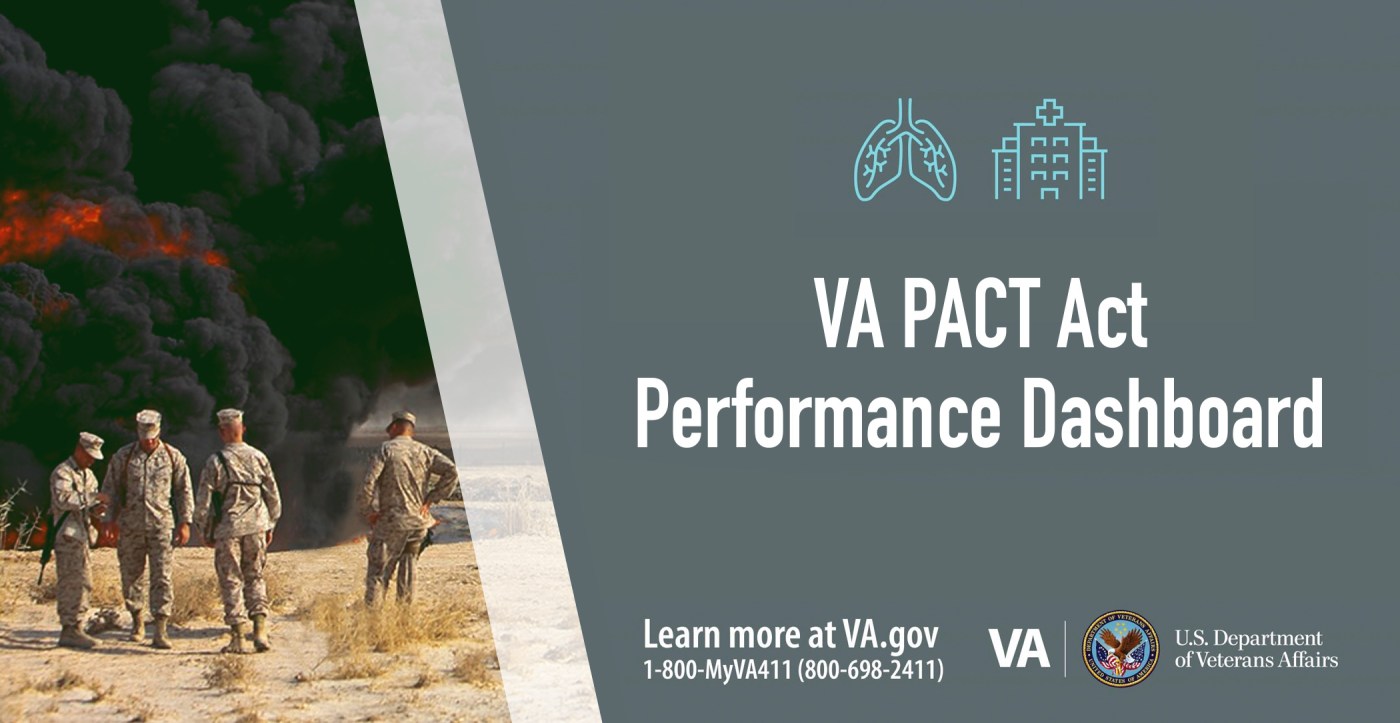 New VA PACT Act dashboard