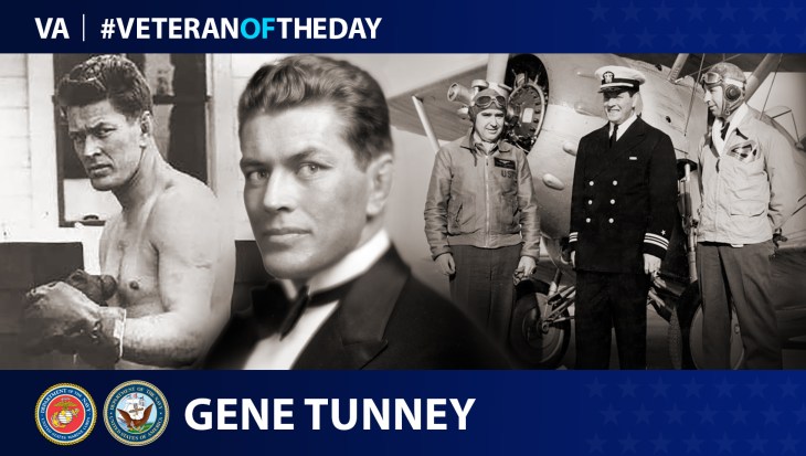 Marine and Navy Veteran Gene Tunney is today’s Veteran of the Day.