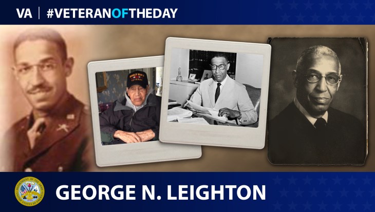 Army Veteran George Leighton is today’s Veteran of the Day.