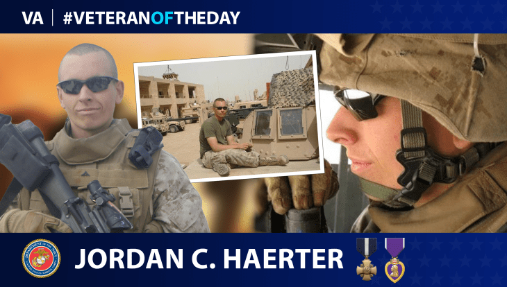 Marine Veteran Jordan Haerter is today’s Veteran of the Day.
