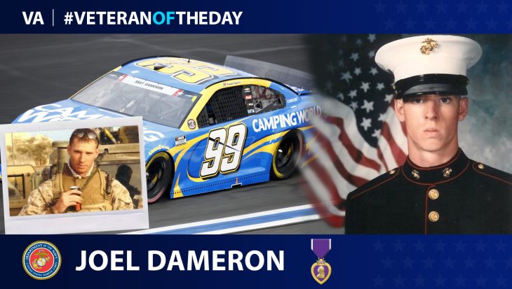 Marine Veteran Joel Dameron is today’s Veteran of the Day.