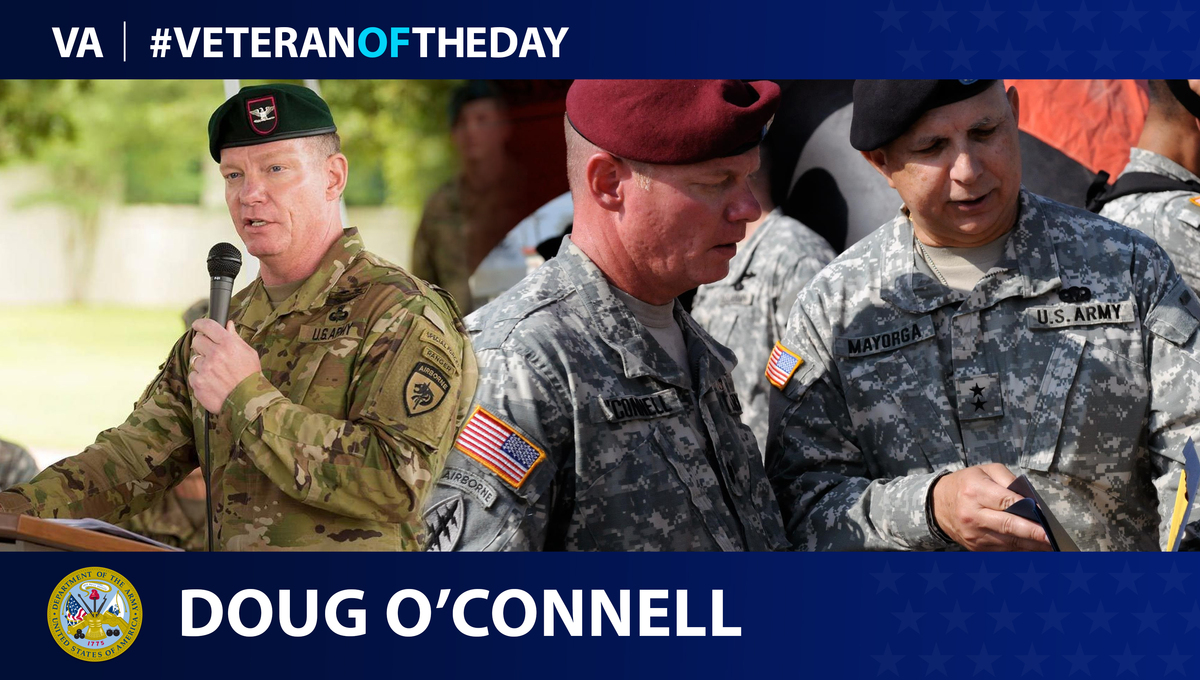 Army Veteran Doug O’Connell is today’s Veteran of the Day.