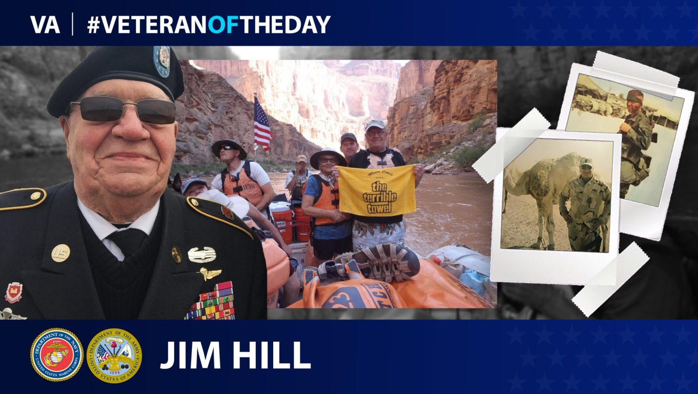 Marine and Army Veteran Jim Hill is today’s Veteran of the Day.
