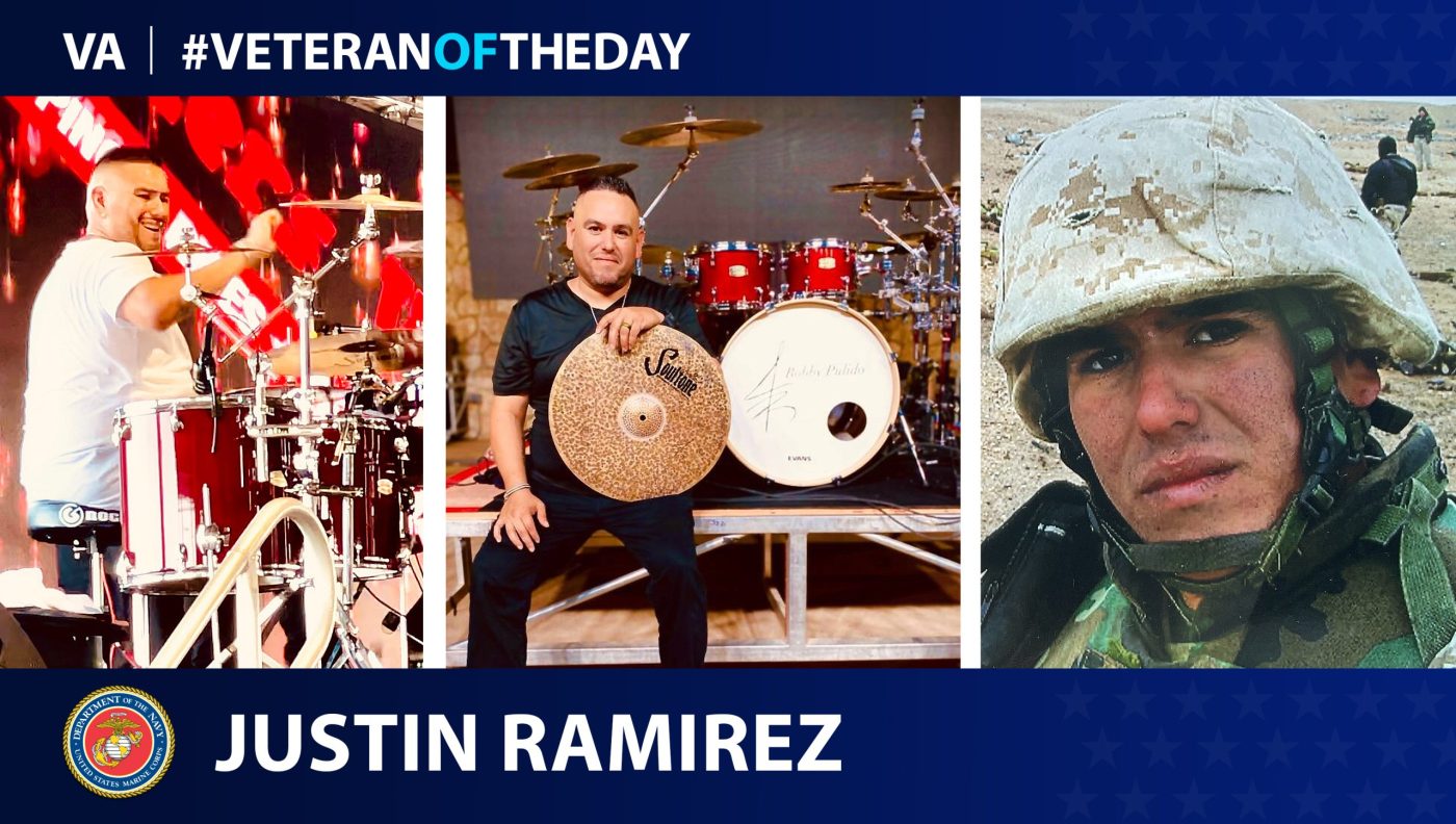 Marine Veteran Justin Ramirez is today’s Veteran of the Day.
