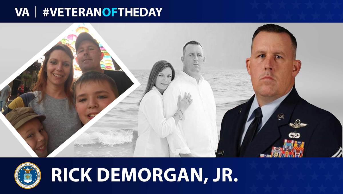 Air Force Veteran Rick DeMorgan is today’s Veteran of the Day.