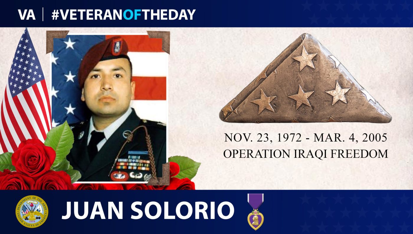 #VeteranOfTheDay Army Veteran Juan Solorio