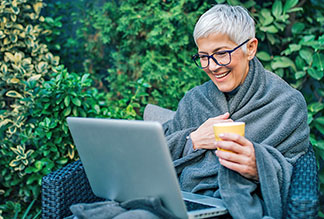 Caregiver reads virtual information; caregivers