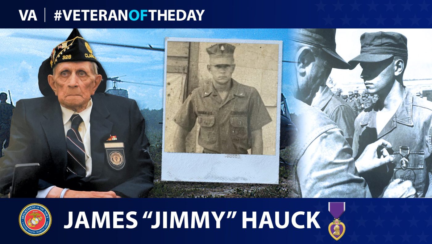 Marine Corps Veteran James Hauck is today’s Veteran of the Day.