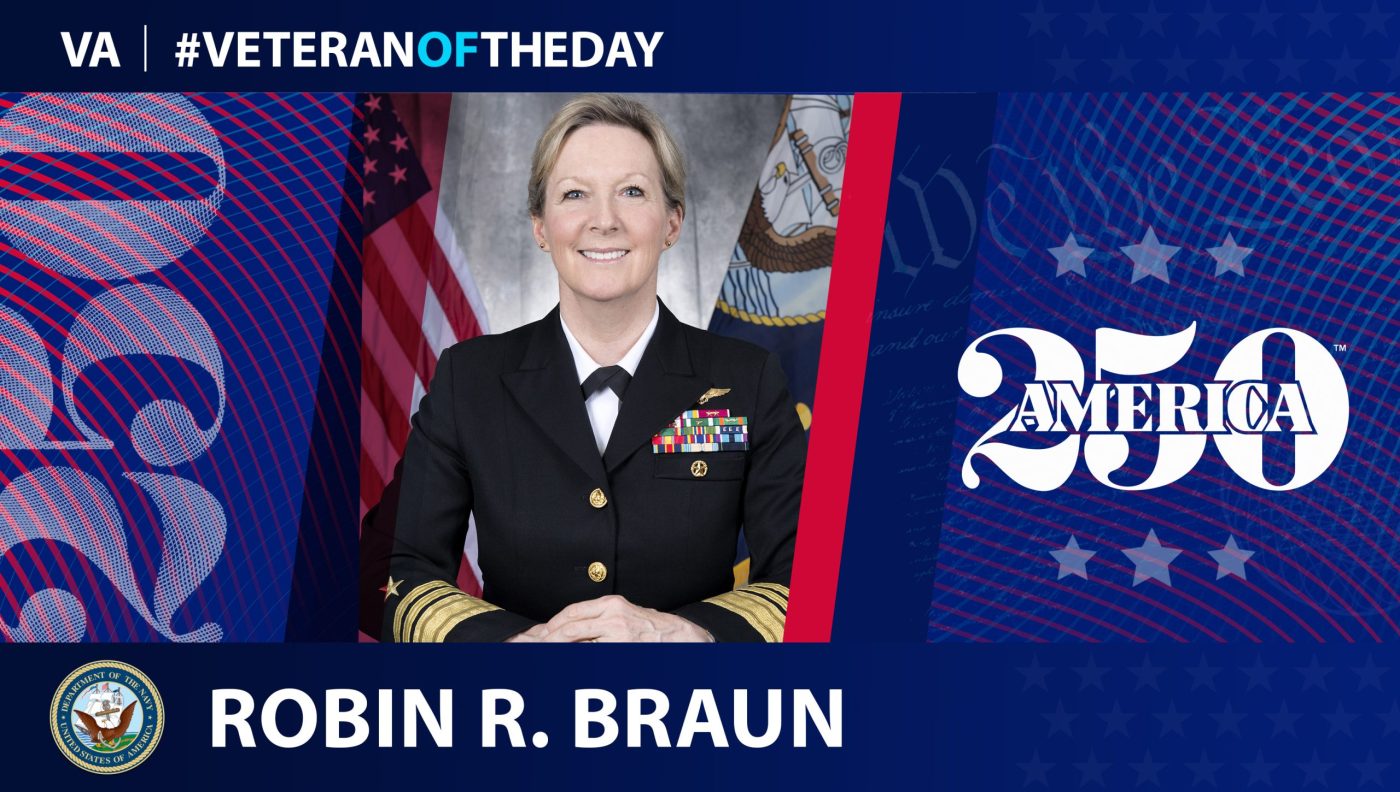 Navy Veteran Robin Braun is today’s Veteran of the Day.