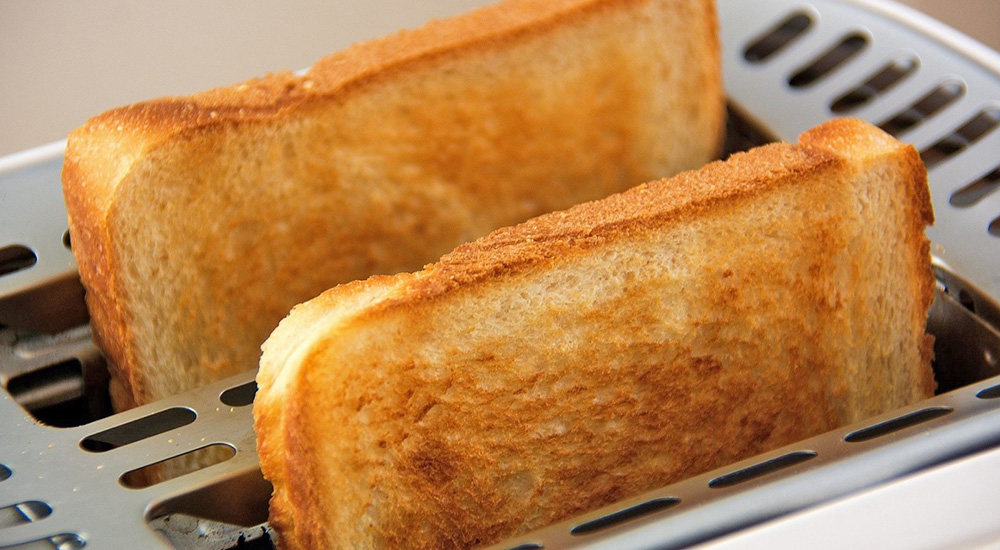 Gluten free toast; celiac