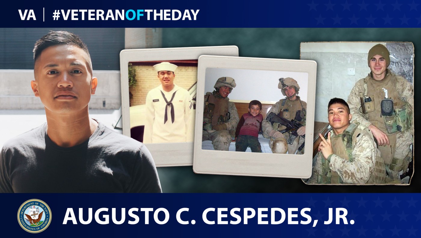 Navy Veteran Augusto Cespedes Jr. is today’s Veteran of the Day.