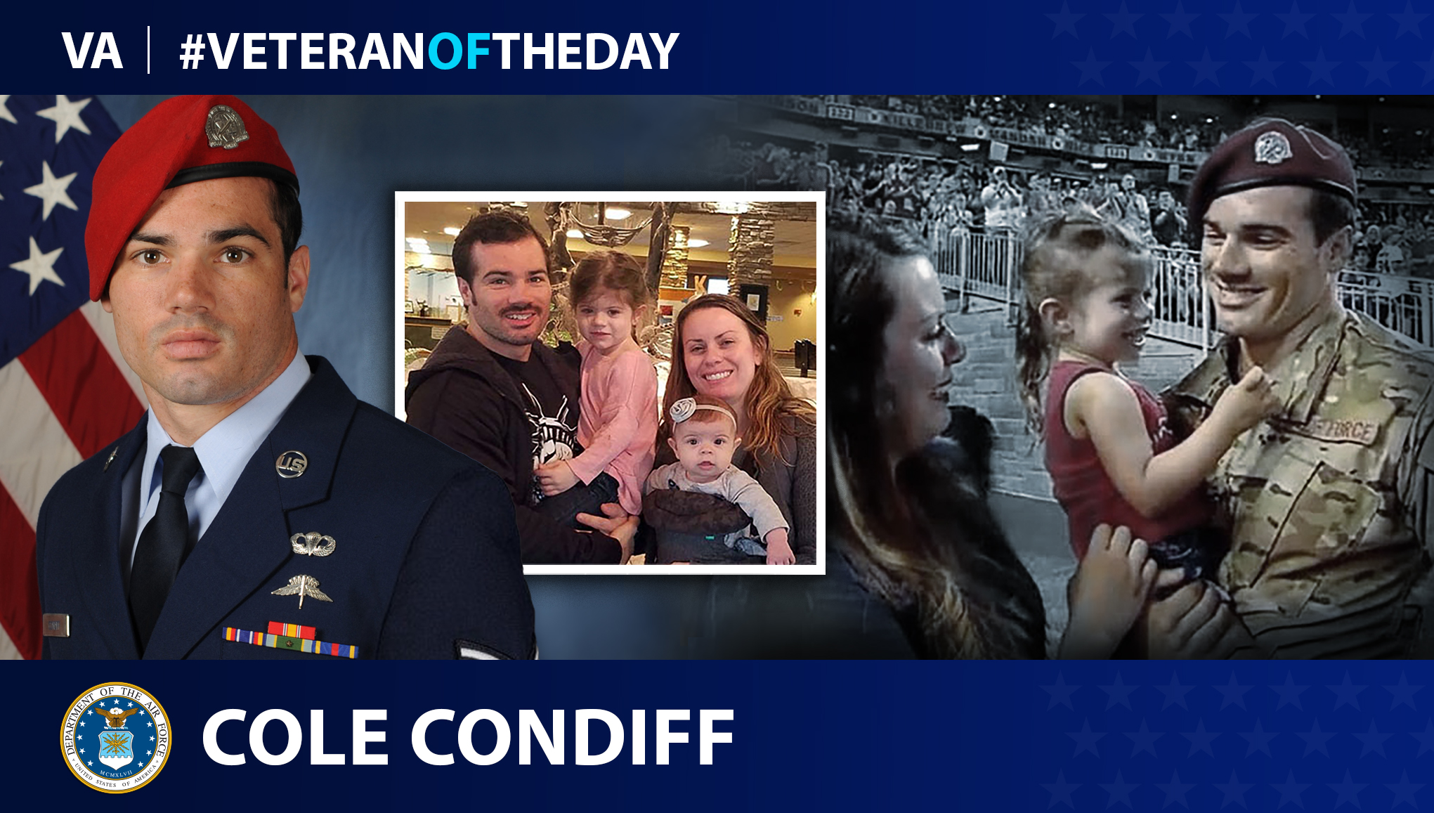 Air Force Veteran Cole Condiff is today’s Veteran of the Day.