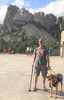 Veteran with Multiple Sclerosis at Mt. Rushmore