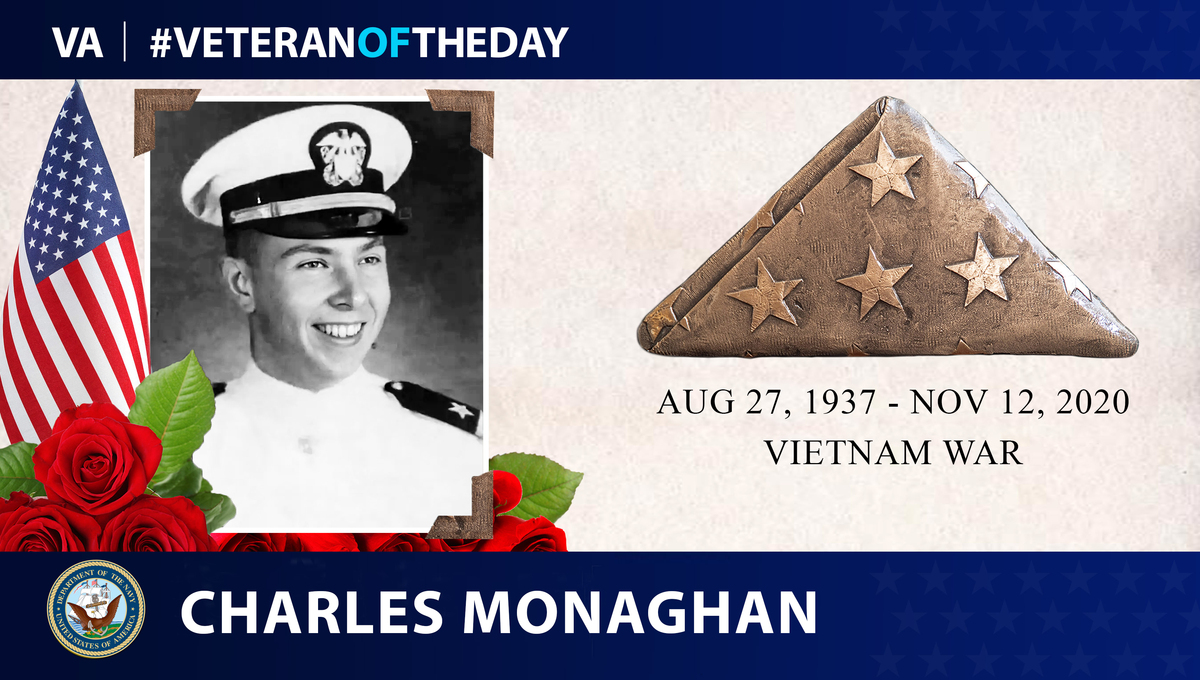Today's #VeteranOfTheDay is a Veterans Legacy Memorial project selection of Navy Veteran Charles William Monaghan.