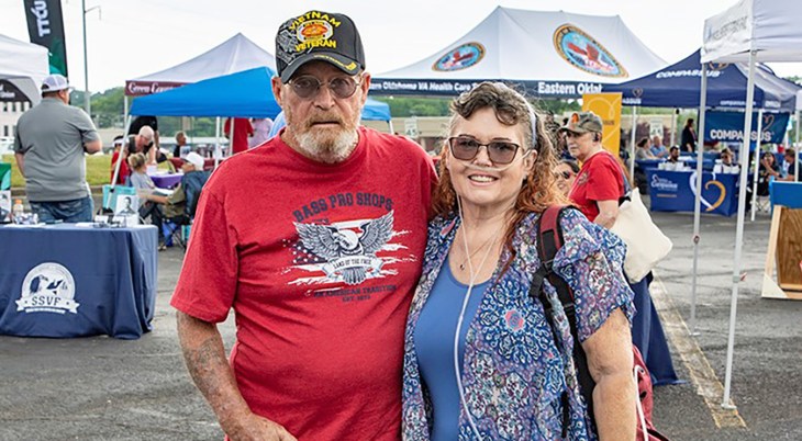 Couple at Veteran Resource Fair