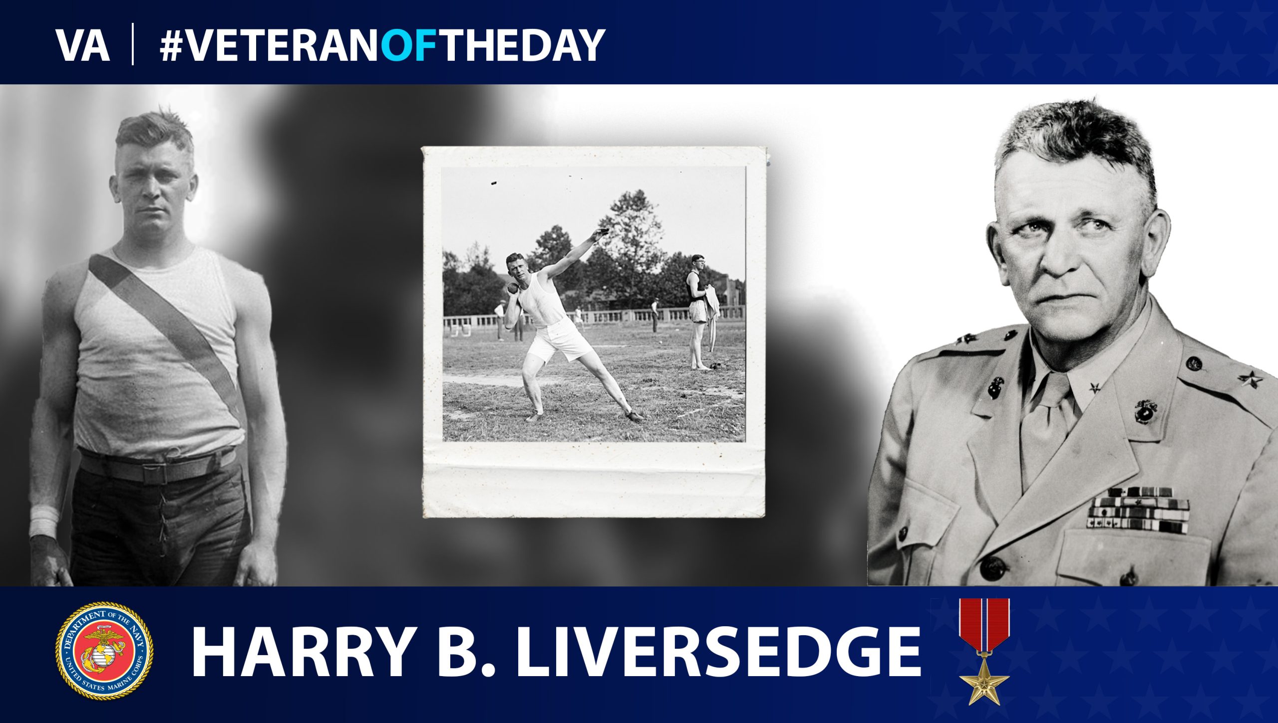 Marine Veteran Harry Liversedge is today’s Veteran of the Day.