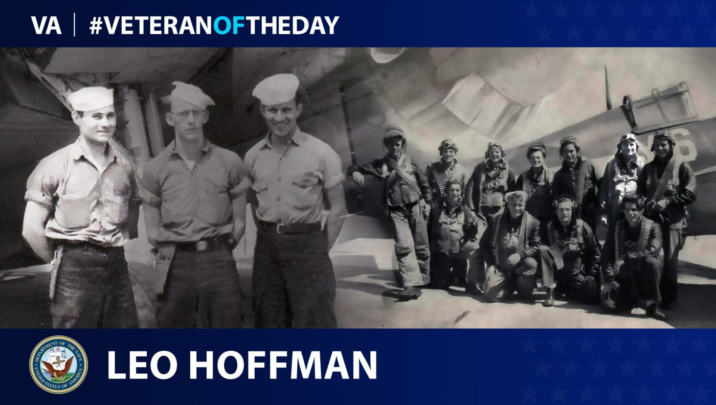 Today’s #VeteranOfTheDay is Navy Veteran Leo E. Hoffman, who served during World War II from 1942 to 1945.
