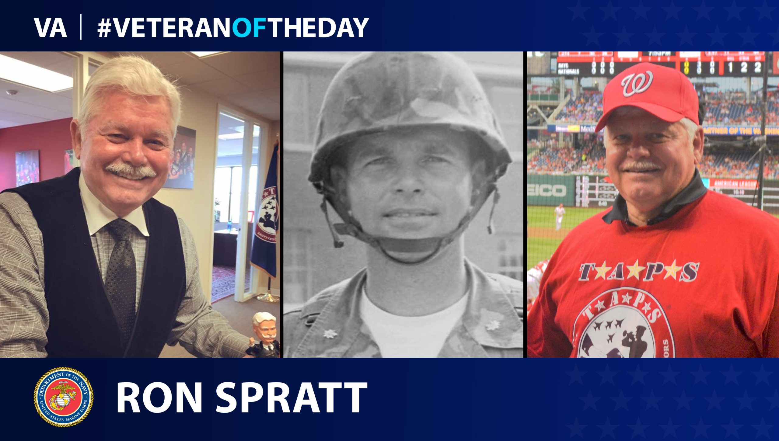 Today's #VeteranOfTheDay is Ronald E. Spratt, who served 20 years in the Marine Corps.