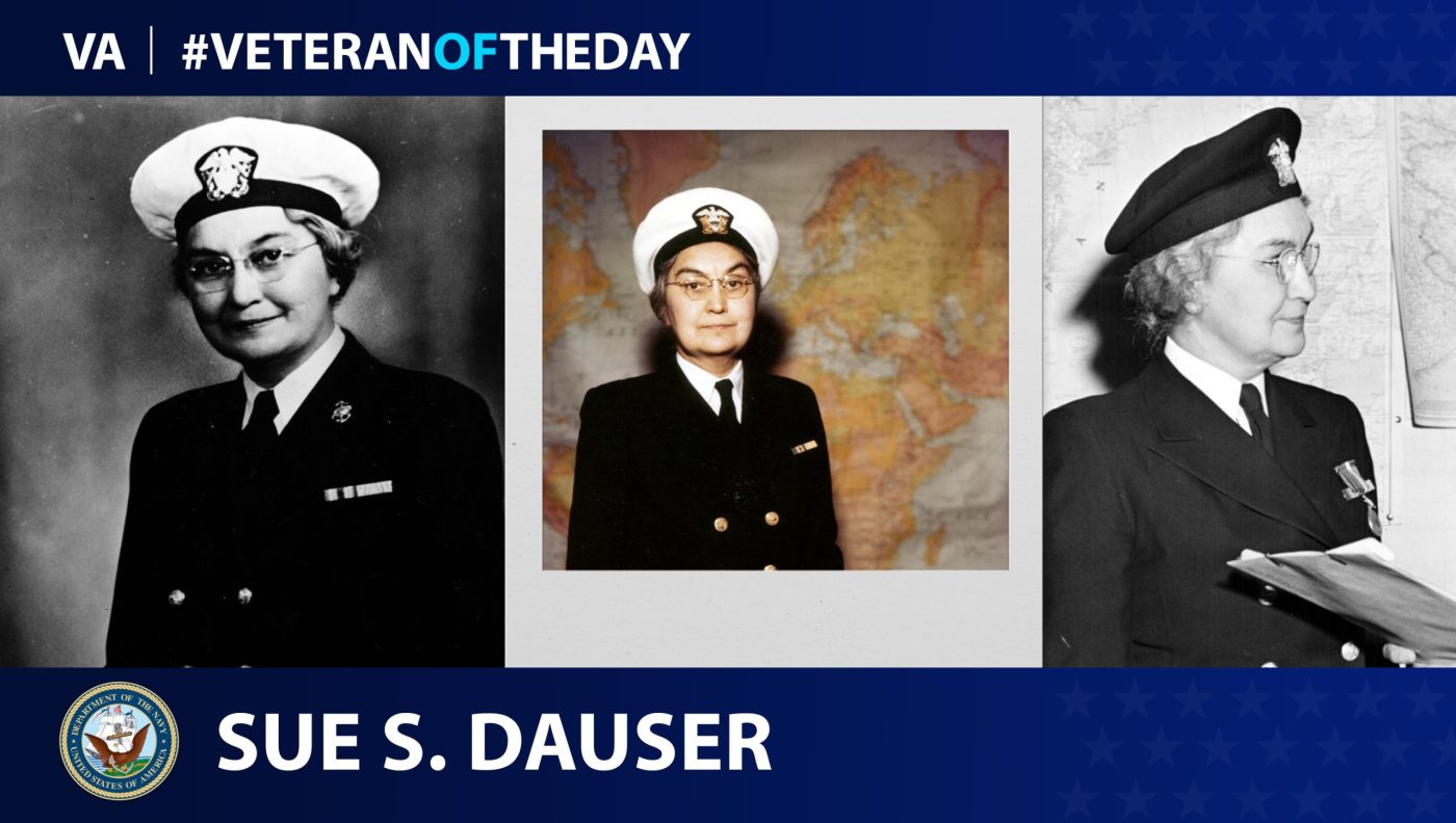 Navy Veteran Sue Dauser is today’s Veteran of the Day.