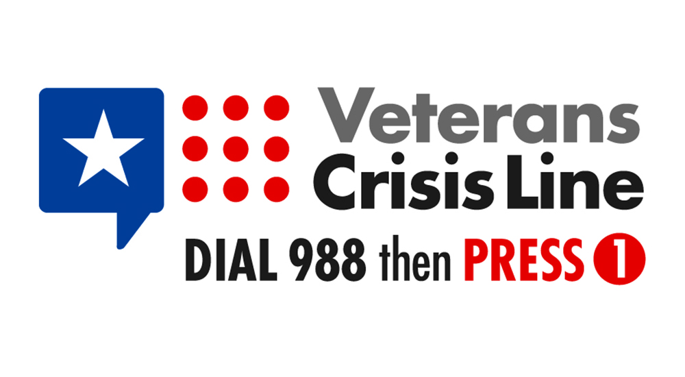 Graphic of Veterans Crisis Line VCL Dial 988 then Press 1